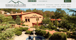 Desktop Screenshot of hotelbarrancasdelcobre.com