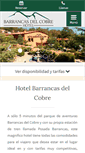 Mobile Screenshot of hotelbarrancasdelcobre.com
